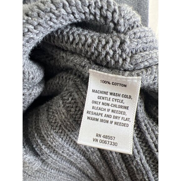 High Sierra Womens Size M Gray Cotton Button Cardigan Pockets Made in Australia - Picture 7 of 9